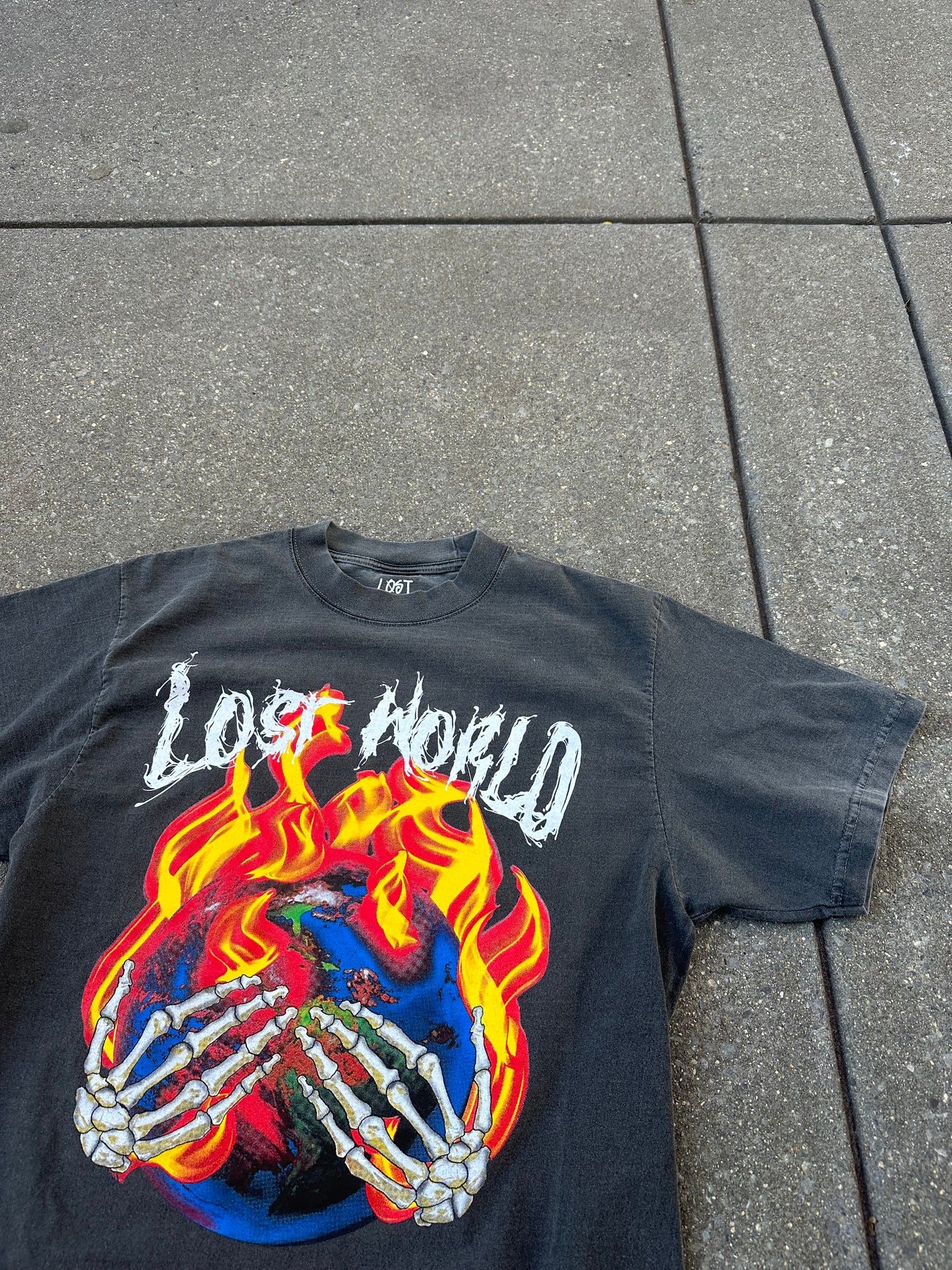 Vintage Wash "In Flames" Tee